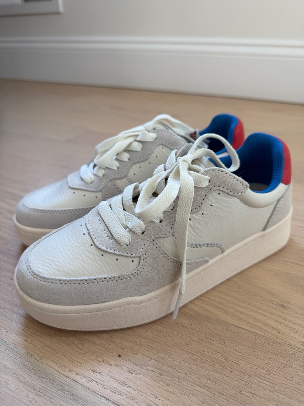Soludos Ibiza Sneaker Women's White & Red Sneakers US 6.5